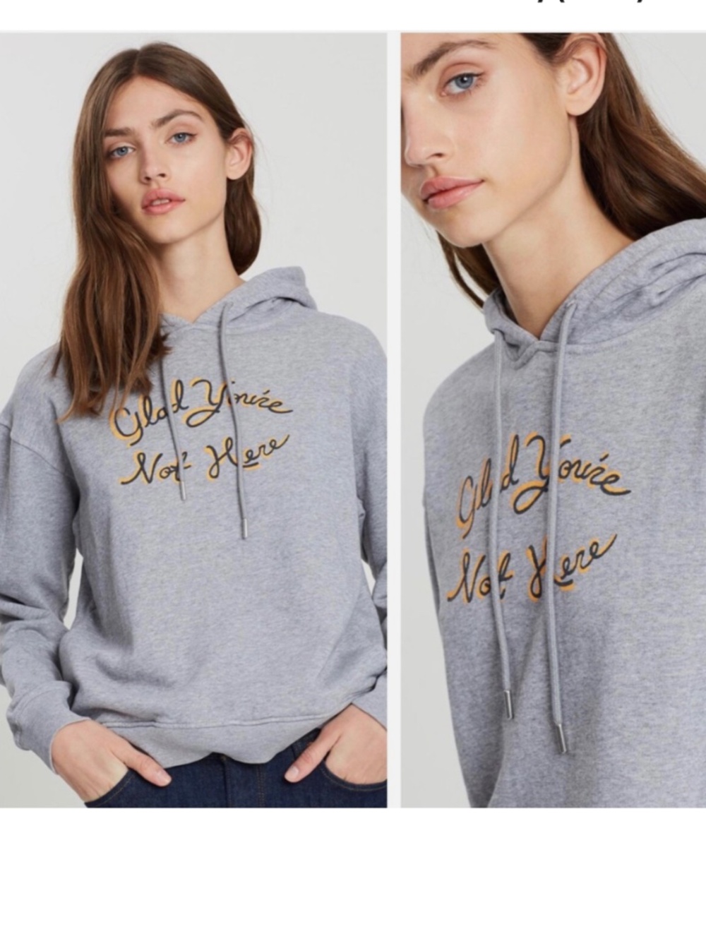 ★NWT Org.$280 Alexachung Hoodie Grey M★